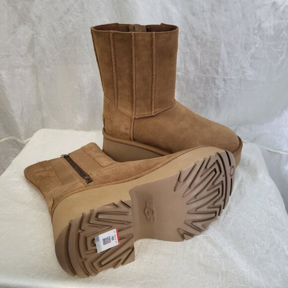 UGG Classic Twin Seam New Heights Platform Boots Sz 9 Women's - Picture 2 of 12